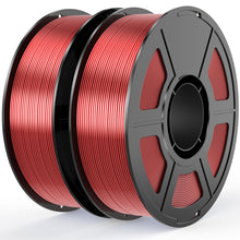 Load image into Gallery viewer, iWish3D Red Silk PLA Filament Bundle 1.75mm 3D Printer Filament Bundle, 2kg Spool (4.4lbs), Dimensional Accuracy +/- 0.03 mm, Fit Most FDM 3D Printer (Silk Red 2-Pack)