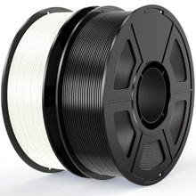 Load image into Gallery viewer, iWish3D Silk PLA Filament Bundle 1.75mm 3D Printer Filament 2-Pack, 2kg Spool (4.4lbs), Dimensional Accuracy +/- 0.03 mm, Fit Most FDM 3D Printer (Silk Black+Silk White)