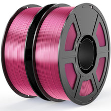 Load image into Gallery viewer, iWish3D Rose Red Silk PLA Filament 1.75mm 3D Printer Filament, 2kg Spool (4.4lbs), Dimensional Accuracy +/- 0.03 mm, Fit Most FDM 3D Printer (Silk Rose Red 2-Pack)