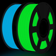 Load image into Gallery viewer, iWish3D Glow in The Dark PLA Filament, 1.75mm 3D Printer Filament Bundle, 2kg Spool (4.4lbs), Dimensional Accuracy +/- 0.03 mm, Fit Most FDM 3D Printers (Glow Blue +Green)