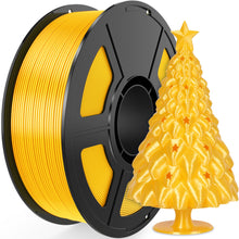 Load image into Gallery viewer, iWish3D Silk Bright Gold PLA Filament 1.75mm, Shiny Silk PLA 3D Printer Filament High Speed & Clog-Free, Dimensional Accuracy +/- 0.03mm, 1kg(2.2lb), Fits for Most FDM 3D Printers