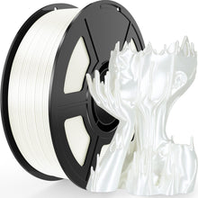 Load image into Gallery viewer, iWish3D Pearl White Silk PLA Filament 1.75mm, Shiny Silk PLA High Speed 3D Printer Filament, Dimensional Accuracy +/- 0.03mm, 1kg(2.2lb), Fits for Most FDM 3D Printers