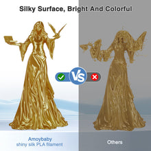 Load image into Gallery viewer, iWish3D Silk Gold PLA Filament 1.75mm, Shiny Silk PLA 3D Printer Filament High Speed &amp; Clog-Free, Dimensional Accuracy +/- 0.03mm, 1kg(2.2lb), Fits for Most FDM 3D Printers
