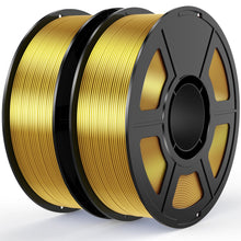 Load image into Gallery viewer, iWish3D Gold Silk PLA Filament Bundle 1.75mm 3D Printer Filament, 2kg Spool (4.4lbs), Dimensional Accuracy +/- 0.03 mm, Fit Most FDM 3D Printer (Silk Gold 2-Pack)
