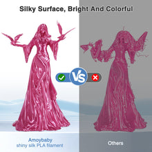 Load image into Gallery viewer, iWish3D Silk Rose Red PLA Filament 1.75mm, Shiny Silk PLA 3D Printer Filament High Speed &amp; Clog-Free, Dimensional Accuracy +/- 0.03mm, 1kg(2.2lb), Fits for Most FDM 3D Printers
