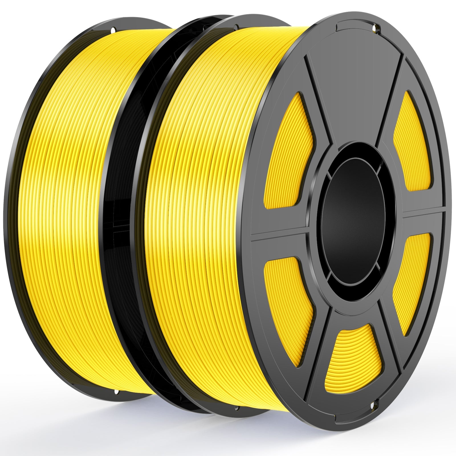 iWish3D Yellow Silk PLA Filament Bundle 1.75mm 3D Printer Filament, 2kg Spool (4.4lbs), Dimensional Accuracy +/- 0.03 mm, Fit Most FDM 3D Printer (Silk Yellow 2-Pack)