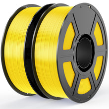 Load image into Gallery viewer, iWish3D Yellow Silk PLA Filament Bundle 1.75mm 3D Printer Filament, 2kg Spool (4.4lbs), Dimensional Accuracy +/- 0.03 mm, Fit Most FDM 3D Printer (Silk Yellow 2-Pack)
