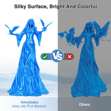 Load image into Gallery viewer, iWish3D Sky Blue Silk PLA Filament 1.75mm, Shiny Silk PLA 3D Printer Filament High Speed &amp; Clog-Free, Dimensional Accuracy +/- 0.03mm, 1kg(2.2lb), Fits for Most FDM 3D Printers
