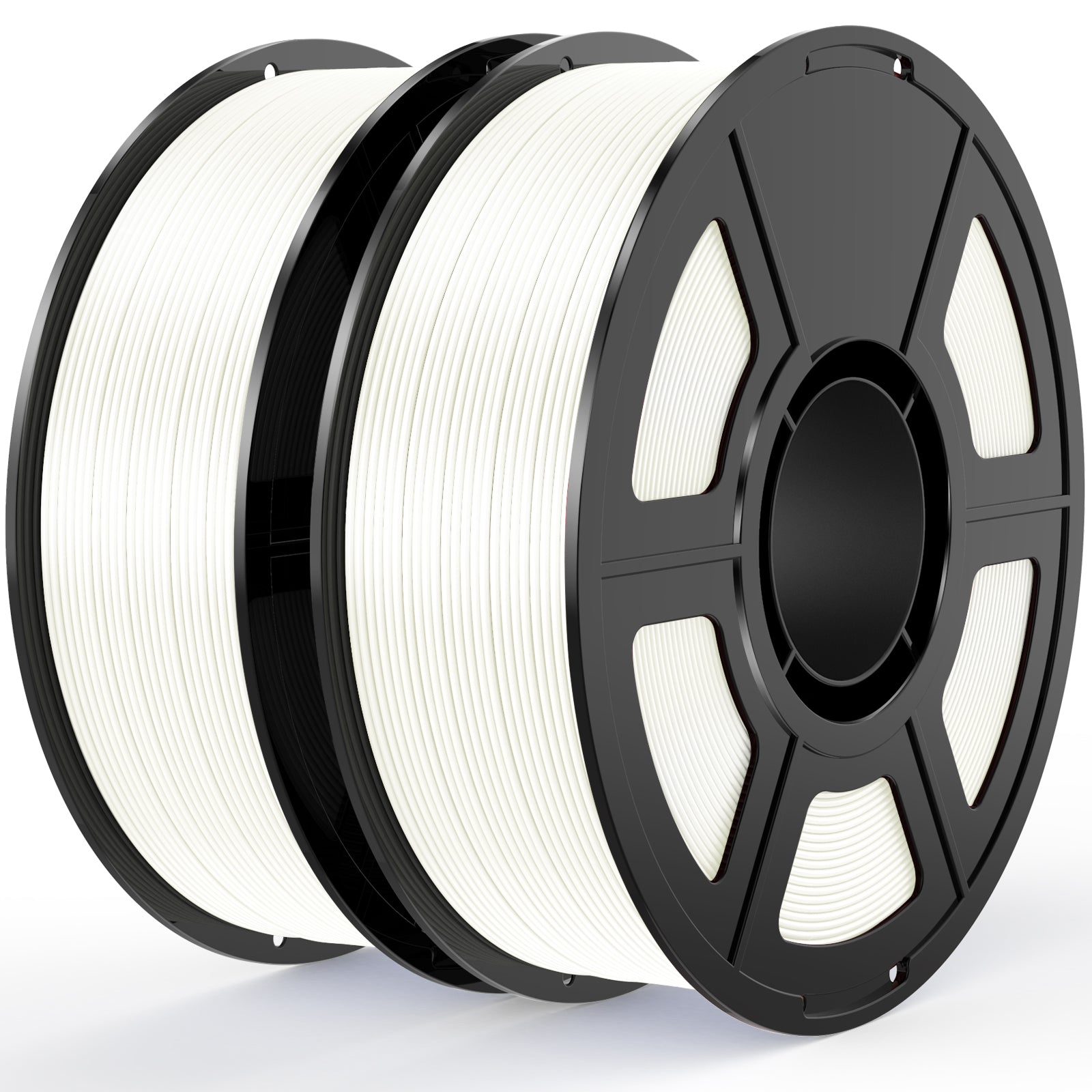 iWish3D White Silk PLA Filament Bundle 1.75mm 3D Printer Filament, 2kg Spool (4.4lbs), Dimensional Accuracy +/- 0.03 mm, Fit Most FDM 3D Printer (Silk White 2-Pack)