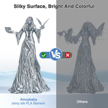 Load image into Gallery viewer, iWish3D Silk Silver Grey PLA Filament 1.75mm, Shiny Silk PLA 3D Printer Filament High Speed &amp; Clog-Free, Dimensional Accuracy +/- 0.03mm, 1kg(2.2lb), Fits for Most FDM 3D Printers
