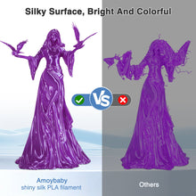 Load image into Gallery viewer, iWish3D Silk Purple PLA Filament 1.75mm, Shiny Silk PLA 3D Printer Filament High Speed &amp; Clog-Free, Dimensional Accuracy +/- 0.03mm, 1kg(2.2lb), Fits for Most FDM 3D Printers
