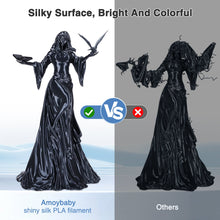 Load image into Gallery viewer, iWish3D Silk Black PLA Filament 1.75mm, Shiny Silk PLA 3D Printer Filament High Speed &amp; Clog-Free, Dimensional Accuracy +/- 0.03mm, 1kg(2.2lb), Fits for Most FDM 3D Printers
