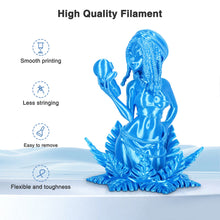 Load image into Gallery viewer, iWish3D Sky Blue Silk PLA Filament 1.75mm, Shiny Silk PLA 3D Printer Filament High Speed &amp; Clog-Free, Dimensional Accuracy +/- 0.03mm, 1kg(2.2lb), Fits for Most FDM 3D Printers
