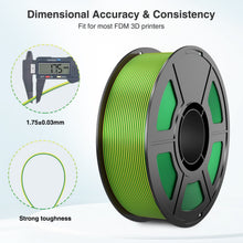 Load image into Gallery viewer, iWish3D Dual Color Silk PLA Filament 1.75mm 3D Printer Filament Bundle, 2kg Spool (4.4lbs), Dimensional Accuracy +/- 0.03 mm, Fit Most FDM 3D Printers (Silk Yellow Green 2-Pack)
