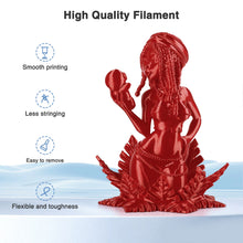 Load image into Gallery viewer, iWish3D Silk Red PLA Filament 1.75mm, Shiny Silk PLA 3D Printer Filament High Speed &amp; Clog-Free, Accuracy +/- 0.03mm, 1kg(2.2lb), Fits for Most FDM 3D Printers
