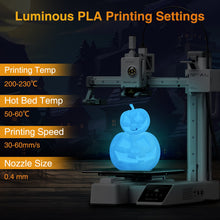 Load image into Gallery viewer, iWish3D Glow in The Dark PLA Filament, 1.75mm 3D Printer Filament Bundle, 2kg Spool (4.4lbs), Dimensional Accuracy +/- 0.03 mm, Fit Most FDM 3D Printers (Glow Blue +Green)
