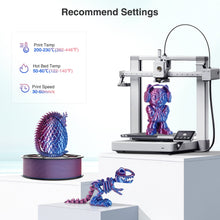 Load image into Gallery viewer, iWish3D Silk PLA 3D Printer Filament, Silk Dual Color Blue Rose Red PLA Filament 1.75+/-0.03mm, Shiny Coextrusion PLA Filament, Color Change 3D Printing Filament 1KG/2.2lb

