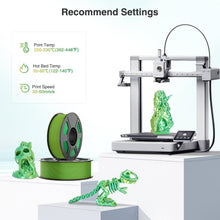 Load image into Gallery viewer, iWish3D Dual Color Silk PLA Filament 1.75mm 3D Printer Filament Bundle, 2kg Spool (4.4lbs), Dimensional Accuracy +/- 0.03 mm, Fit Most FDM 3D Printers (Silk Yellow Green 2-Pack)
